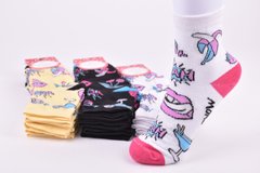 Шкарпетки жіночі з малюнком ХЛОПОК (Арт. ME32128) | 12 пар
