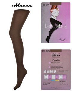 Колготки Lady Sabina 100 den microfibra Mocca р.3 (LS100MF) | 5 штук.