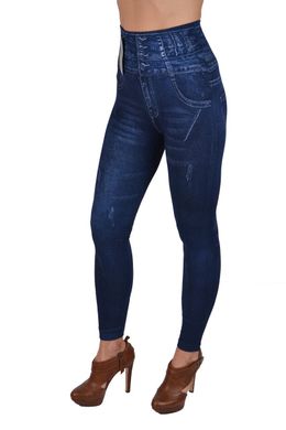 Жіночі лосини під джинс "Махра" завищена талія (A902) | 6 пар
