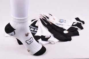 Носки женские заниженные "Фенна" ХЛОПОК (Арт. FED715-3) | 10 пар