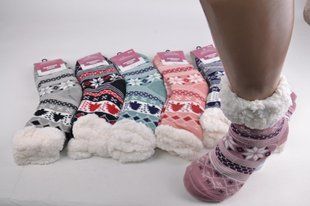Женские носки на МЕХУ с тормозами (Арт. B200-7) | 6 пар