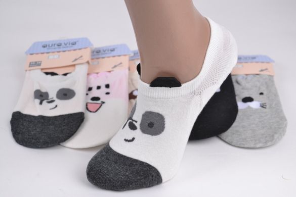 Жіночі Шкарпетки-Сліди "AURA" Cotton (Арт. NDD6217/38-41) | 5 пар