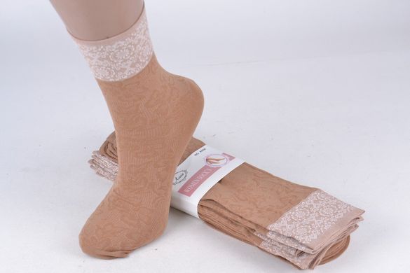Шкарпетки капронові з візерунком (AL606/1200) | 1200 пар