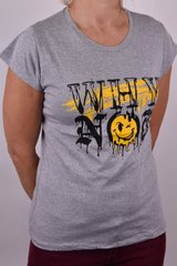 Жіноча футболка з малюнком "Cotton" (Арт. WJ04) | 4 шт.