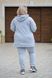 Спортивний костюм жіночий на флісі Бата (Арт. KL371/B/Blue)