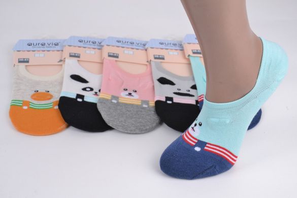 Жіночі Шкарпетки-Сліди "AURA" Cotton (Арт. NDD6235/35-38) | 5 пар