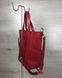 Молодіжна жіноча сумка Мілана з класичним ременем червоного кольору (Арт. 54922) | 1 шт.