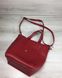Молодіжна жіноча сумка Мілана з класичним ременем червоного кольору (Арт. 54922) | 1 шт.