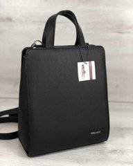 Молодежный каркасный сумка-рюкзак черного цвета (Арт. 44807) | 1 шт.