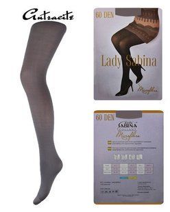 Колготки Lady Sabina 60 den microfibra Antracit р.5 (LS60MF) | 5 шт.