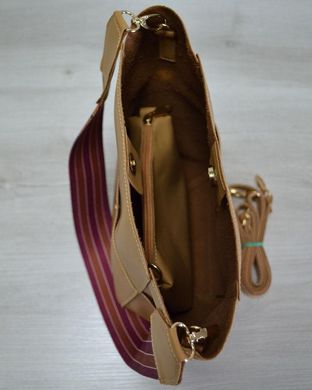 Женская сумка из эко-кожи яркий ремень горчичного цвета (Арт. 23203) | 1 шт.