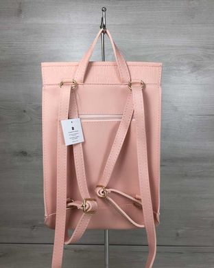 Молодежный сумка-рюкзак пудрового цвета комбинированный (Арт. 44230) | 1 шт.