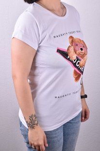 Футболка женская с рисунком "Cotton" (Арт. WJ044/2) | 4 шт.