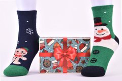 Носки женские "Merry Christmas" в подарочной упаковке АНГОРА (Арт. Y108) | 1 компл.