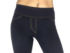 Лосины женские под джинс (AT142/Dark-Blue) | 3 пары