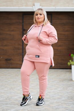 Спортивний костюм жіночий на флісі Бата (Арт. KL371/B/Pink)