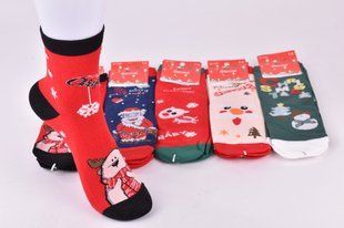 Шкарпетки дитячі "Merry Christmas" бавовна (Арт. FEC601-4/5-7) | 10 пар