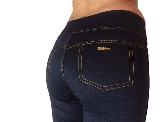 Лосіни жіночі під джинс (AT142 / Dark-Blue) | 3 пари