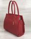 Каркасная женская сумка с накладным карманом лаковый красный (Арт. 31006) | 1 шт.