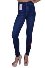 Лосины женские под джинс с вышивкой (TK221) | 12 пар