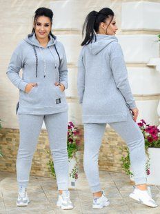 Спортивний костюм жіночий на флісі (Арт. KL371/N/Blue)