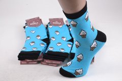 Шкарпетки жіночі з малюнком ХЛОПОК (Арт. ME42108/2) | 12 пар