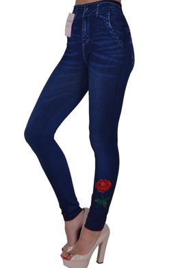 Лосіни жіночі під джинс з вишивкою (TK221) | 12 пар