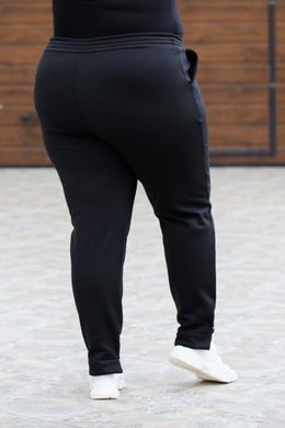 Спортивні штани жіночі на флісі Батал (Арт. KL374/B/Black)