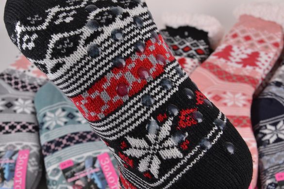 Жіночі шкарпетки на хутрі з гальмами (Арт. HD2016) | 12 пар