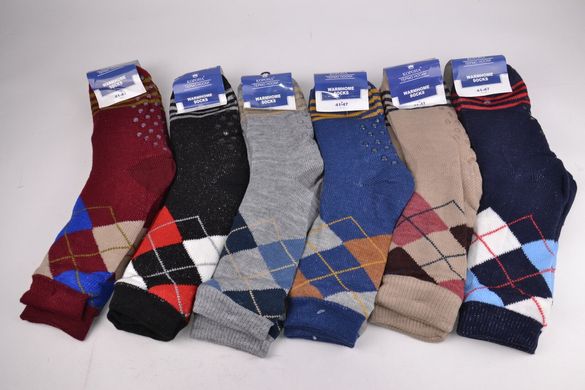 Чоловічі шкарпетки на хутрі з гальмами (Арт. A100-1) | 6 пар