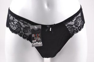 Трусики-стрінги жіночі "Мереживо" (Арт. VS1715/Black) | 6 шт.
