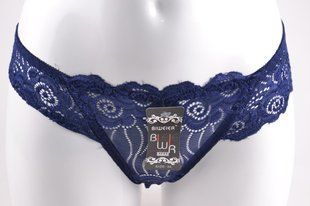 Трусики-стрінги жіночі "Мереживо" (Арт. VS1711/Blue) | 6 шт.