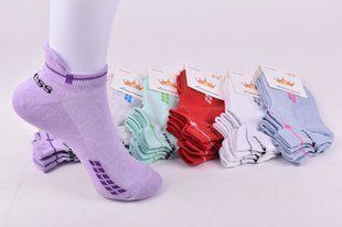 Носки женские заниженные "Житомир" ХЛОПОК Сетка (Арт. AK975) | 12 пар
