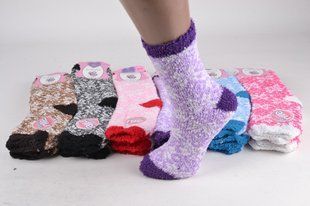 Женские носки "КОРОНА" Махра-Бамбук (LKB3025) | 12 пар