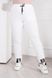 Спортивные штаны женские Батал (Арт. KL346/B/White)
