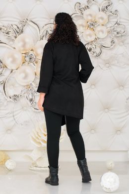 Піджак жіночий з кишенями "замша" (Арт. KL337/N/Black)