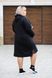 Платье-худи женское на флисе БАТАЛ (Арт. KL372/B/Black)