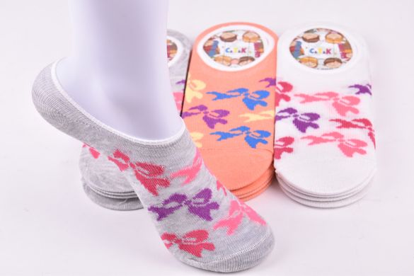 Шкарпетки-сліди дитячі на дівчинку ХЛОПОК (Арт. SU162-11/15) | 12 пар