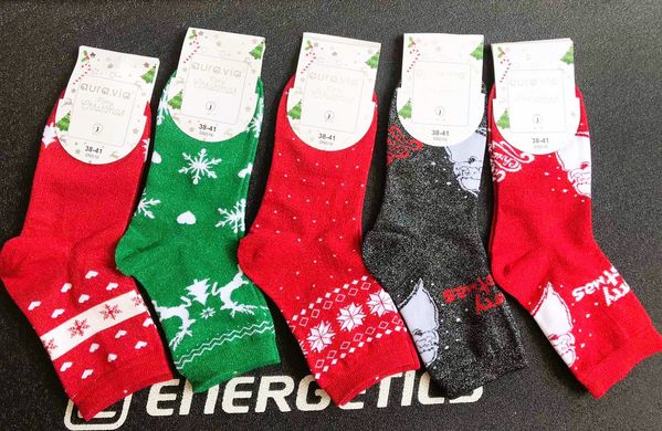 Шкарпетки жіночі Merry Christmas "AURA" COTTON (Арт. SN516) | 30 пар
