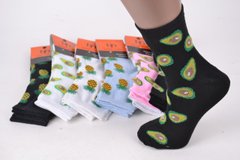 Шкарпетки жіночі з малюнком COTTON (Арт. ME42118) | 12 пар