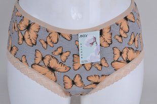 Трусики женские с рисунком Х/Б (Арт. LO702E) | 10 шт.
