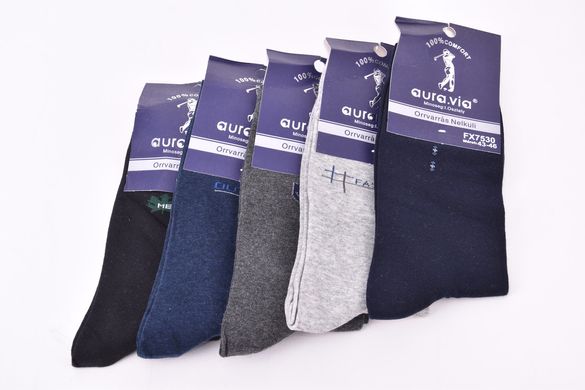 Шкарпетки чоловічі "AURA" COTTON (Арт. FX7530/43-46) | 5 пар