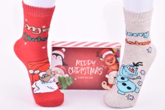 Шкарпетки жіночі "Merry Christmas" у подарунковій упаковці (Aрт. Y107/6) | 1 компл.