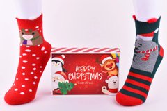 Шкарпетки Жіночі Махрові "Merry Christmas" у подарунковій упаковці (Aрт. Y105/3) | 1 компл.