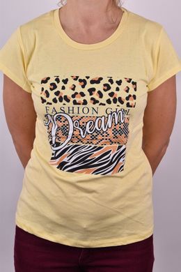 Жіноча футболка з малюнком "Cotton" (Арт. WJ03/5) | 4 шт.