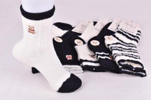 Носки женские с рисунком "AURA" THERMO ALPACA (Арт. TNB2963/38-41) | 5 пар