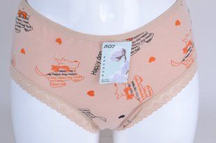 Трусики женские с рисунком Х/Б (Арт. LO702F) | 10 шт.