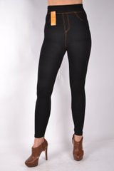 Жіночі безшовні лосини під джинс на хутрі р.46-50 (A429) | 6 шт.