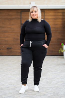 Спортивні штани жіночі на флісі Бата (Арт. KL373/B/Black)