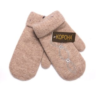 Варежки Женские "КОРОНА" Стразы (Арт. LKF6058) | 12 пар